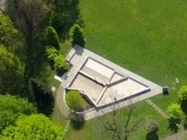 Fontana parco Suardi dall'alto