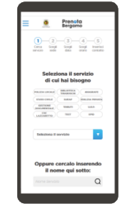 icona smartphone Prenota Bergamo