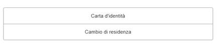 Menu assistente virtuale