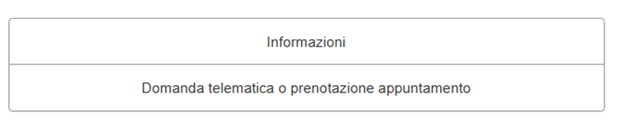 menu assistente virtuale