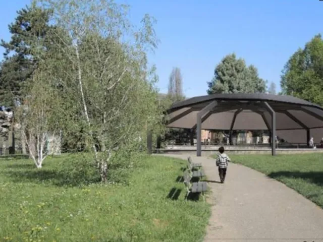 Tensostruttura nel parco