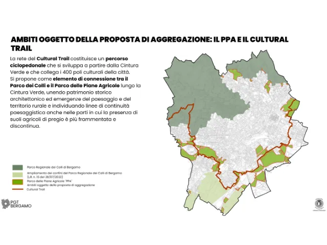Ambiti oggetto della proposta di aggregazione: PPA e cultural trail