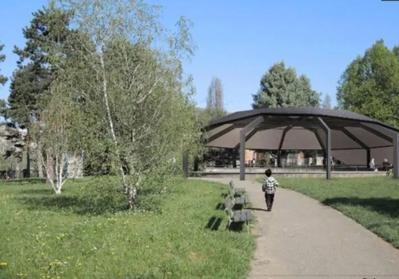 Tensostruttura nel parco