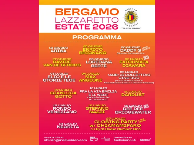 Lazzaretto Estate 2026